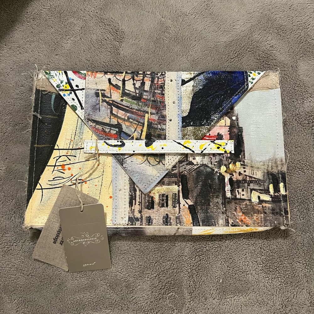 Anthropologie Artisan Clutch Purse
